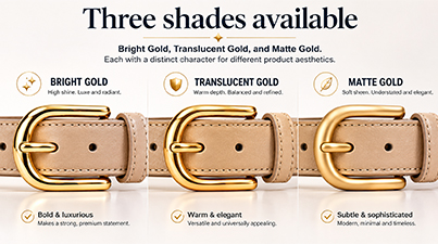 Gold Alternative Belt Buckle Plating: Get the Premium Gold Look at a Smarter Cost