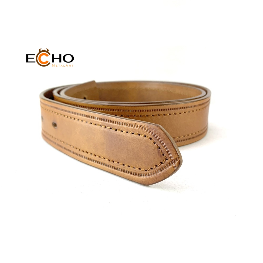 Classic Design Genuine Leather Belt - Model A-A007-03-35mm-Khaki