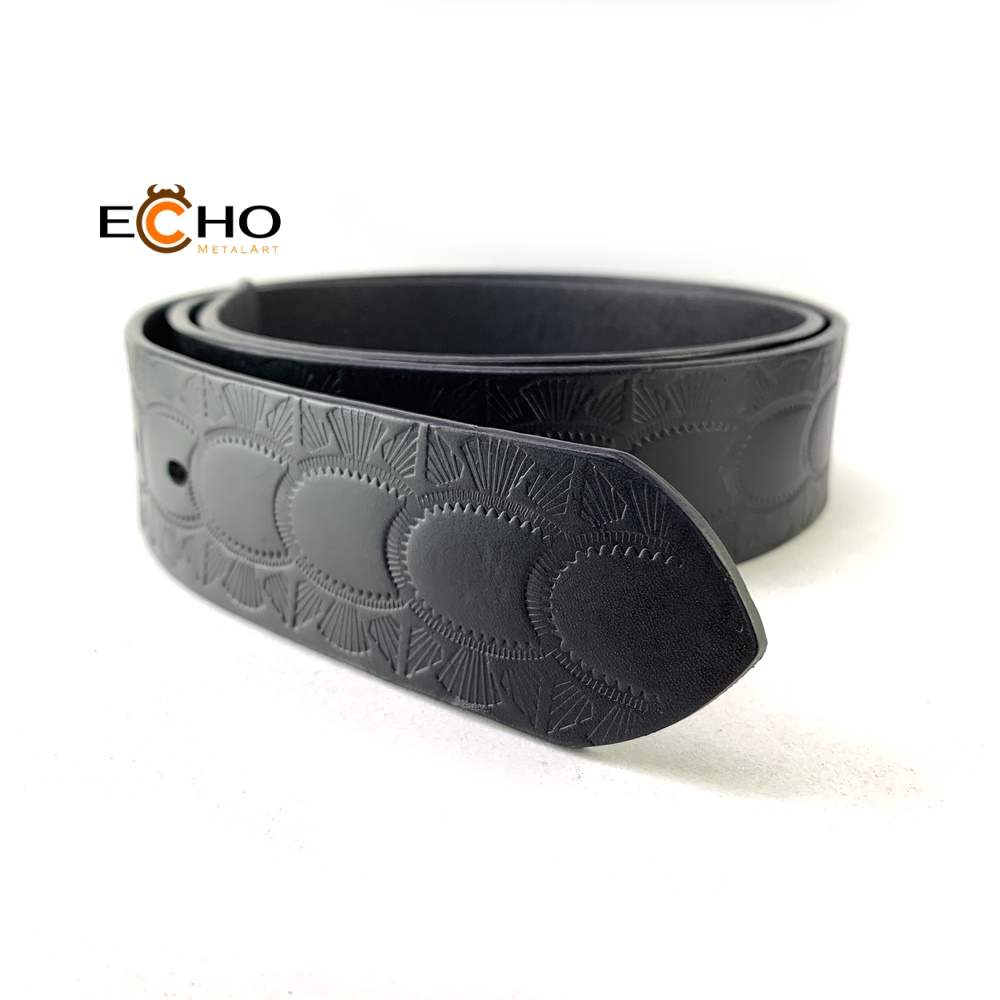 Custom Genuine Leather Belt - Model A-A011-40mm-bk
