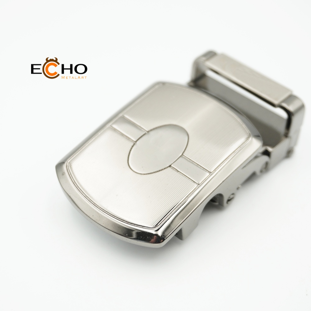 32mm Oval Automatic Belt Buckle with Brushed Finish for Business and Logo Customization
