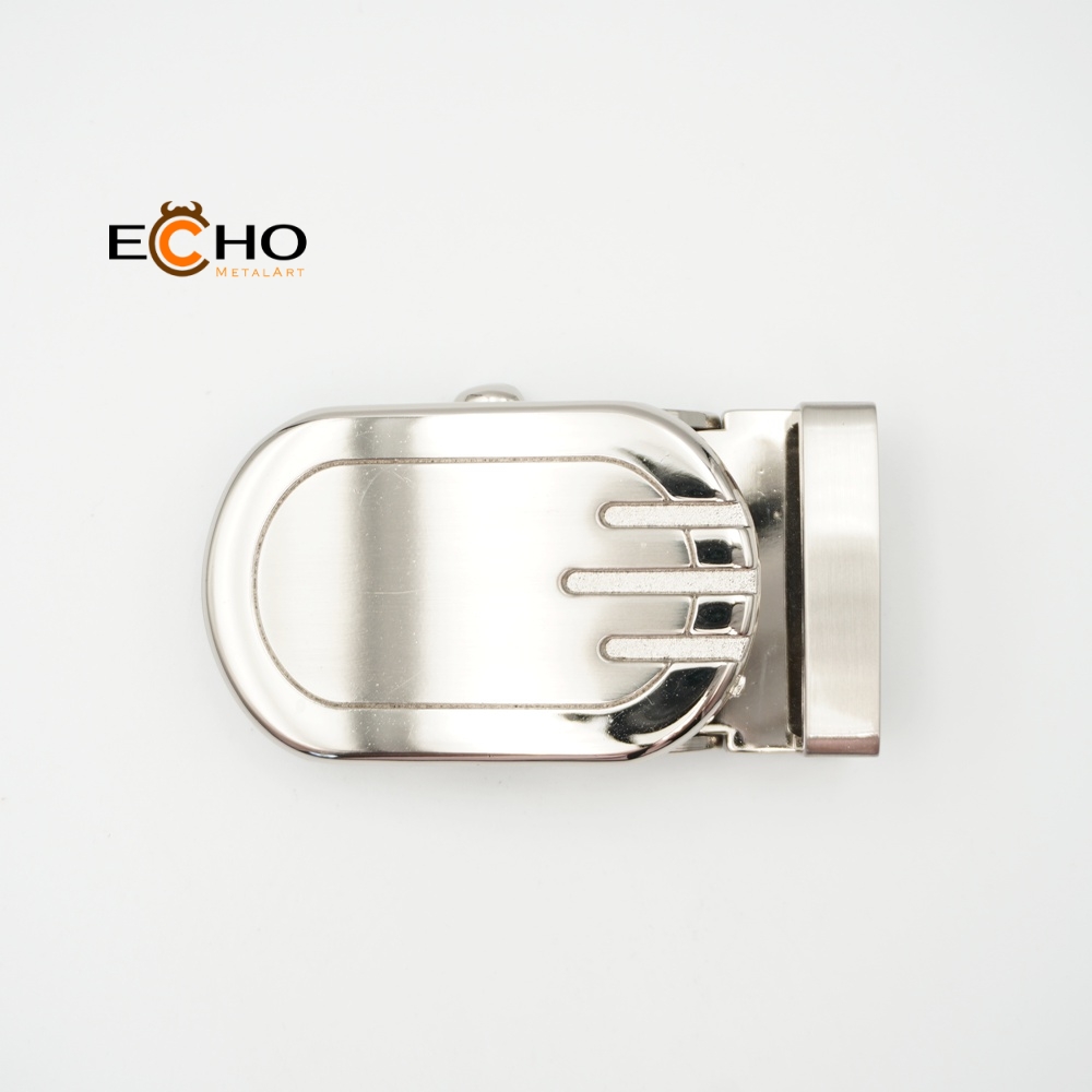 32mm Oval Business Automatic Belt Buckle with Polished Design and Logo Customization