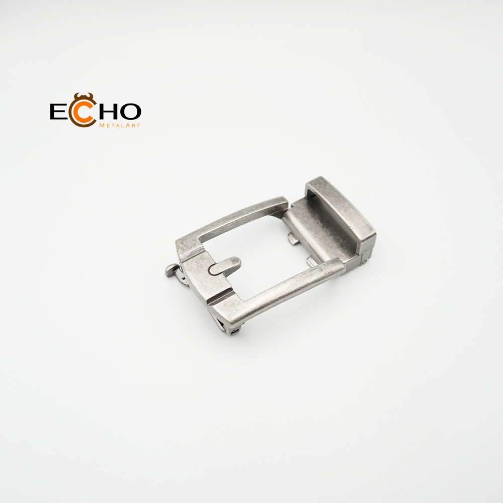 32mm Casual Style Automatic Belt Buckle – Brushed Finish, Easy Adjustment, Fits Leather Belts
