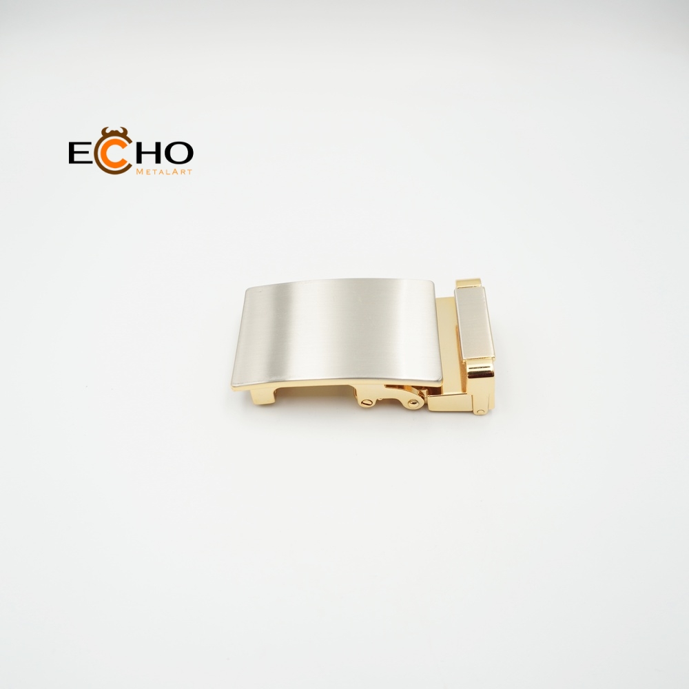 35mm Brushed and Polished Automatic Belt Buckle for Business – Custom Logo Available