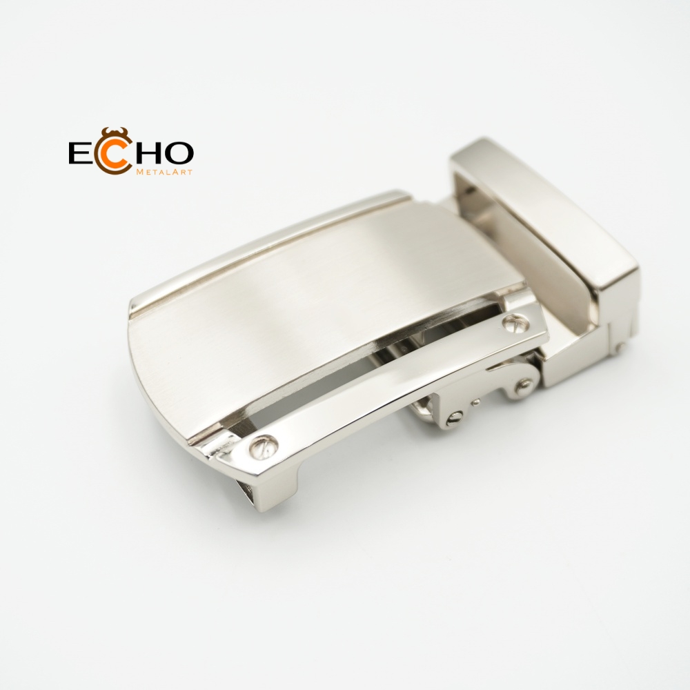 35mm Brushed Automatic Belt Buckle for Business – Custom Logo Option | ECHO METALART