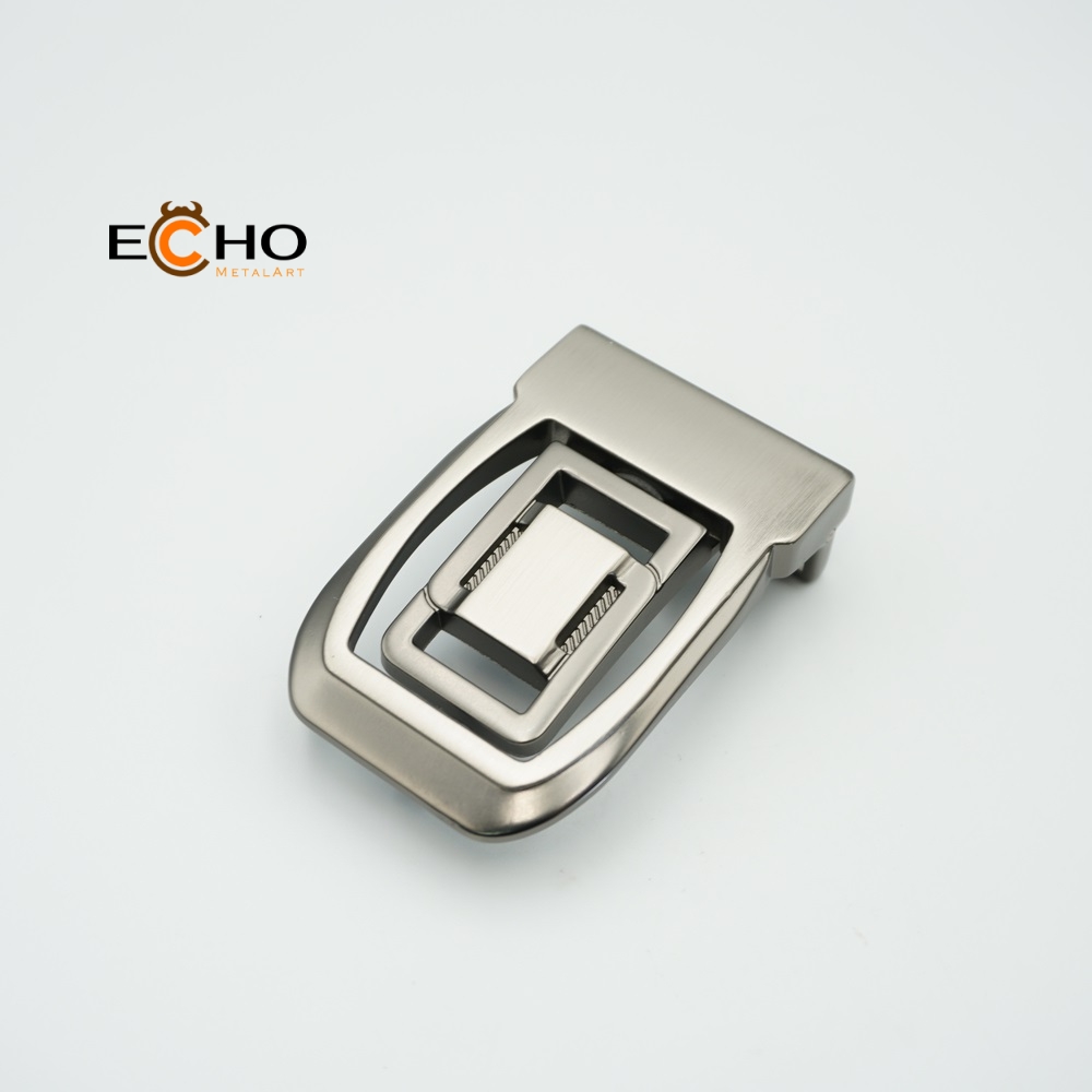 35mm Tongue Clip Style Metal Belt Buckle with Clamp-On Design