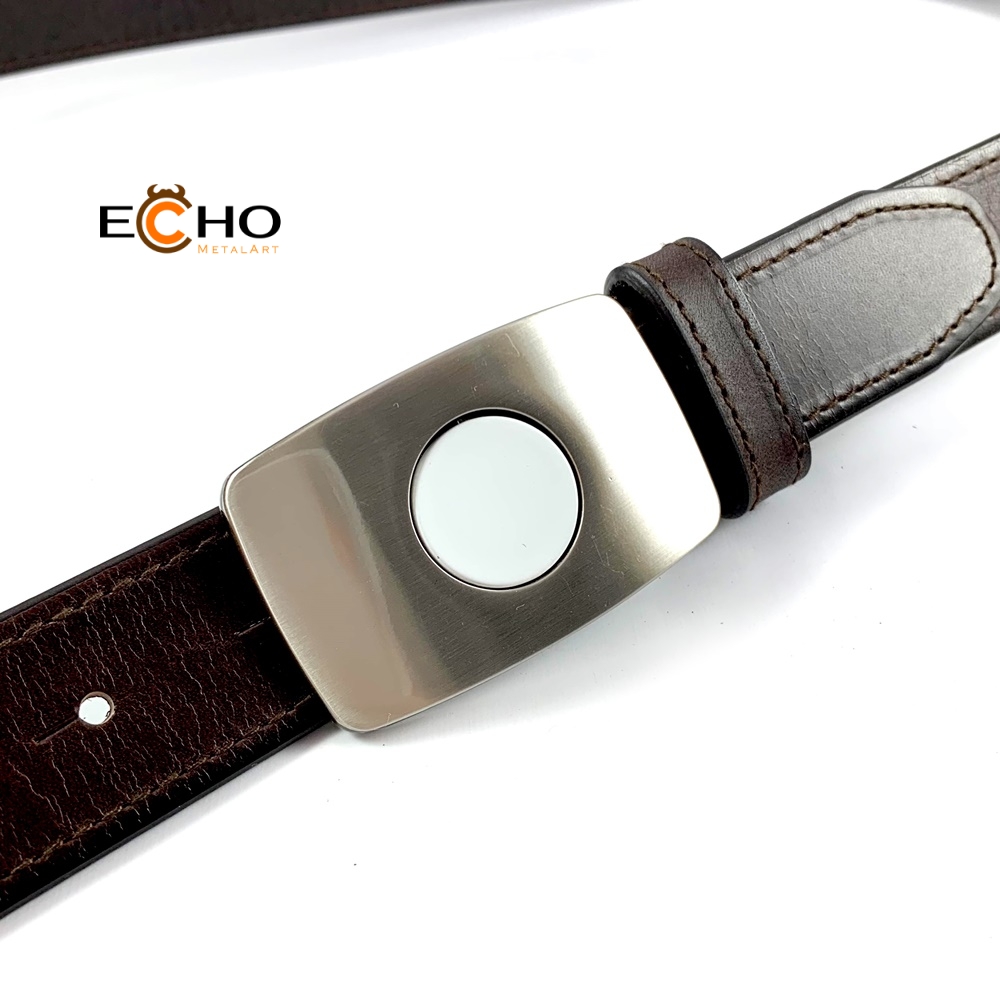 Plate Belt Buckle with Golf Magnetic Ball Marker - Model H30-9851