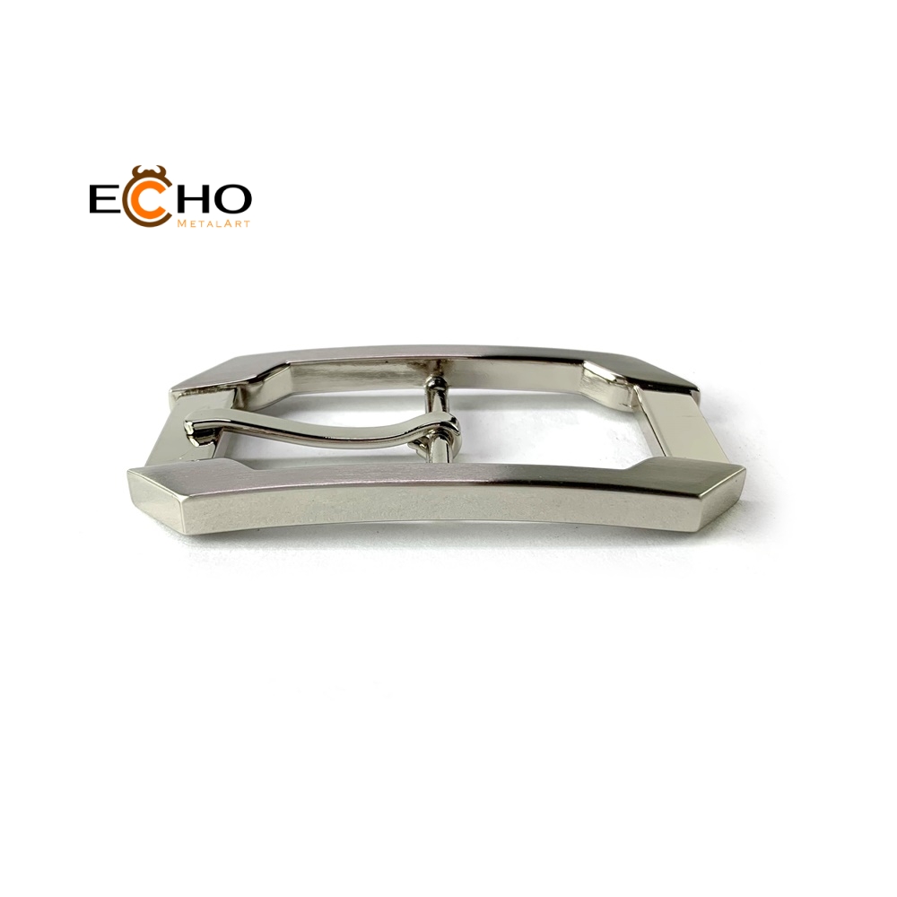 Center Bar Single Prong Square Belt Buckle - T30-3082