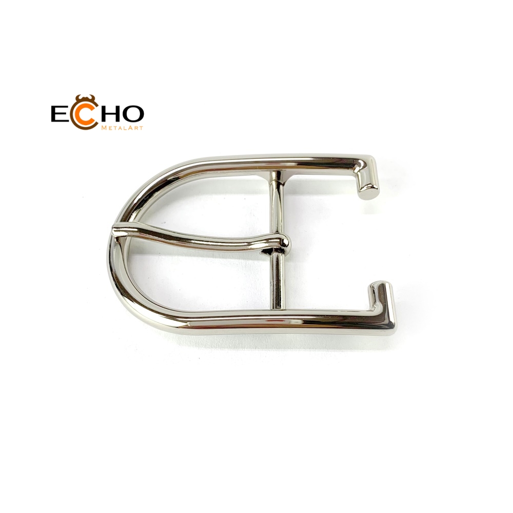 Single Prong Oval Center Bar Belt Buckle - T35-3685 | ECHO METALART