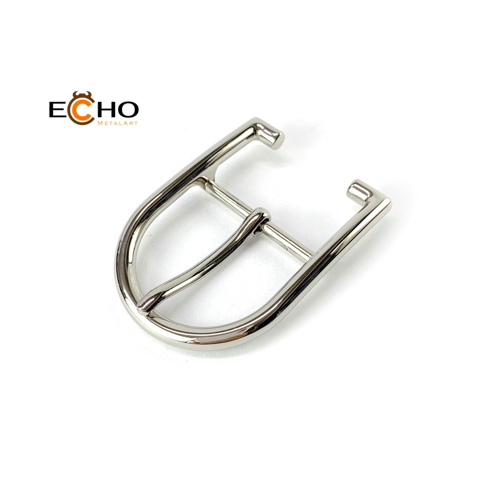 Single Prong Oval Center Bar Belt Buckle - T35-3685 | ECHO METALART