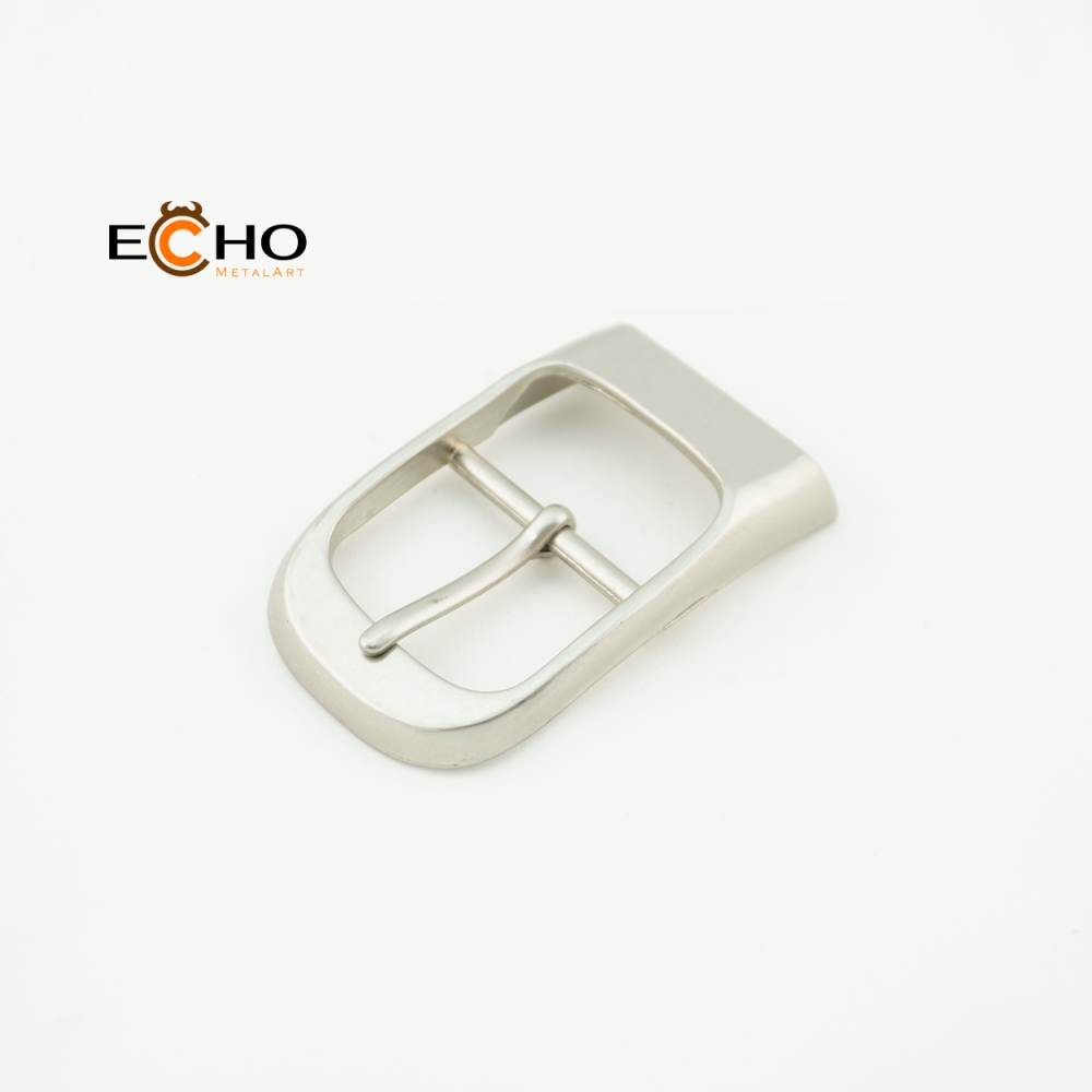 brushed alloy pin buckle