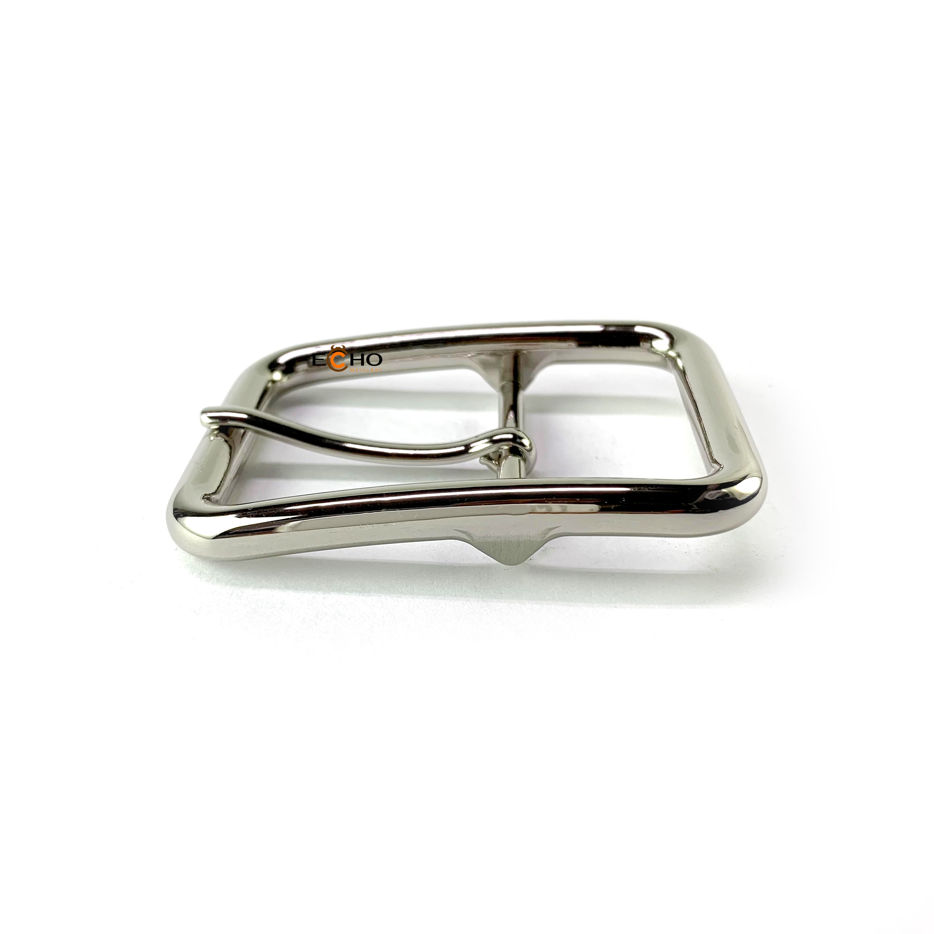 35mm Rounded Rectangle Pin Buckle for Men’s Belts – O-Frame Design