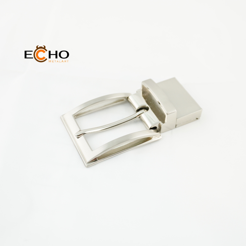Twistable metal leather buckle for business men in 3cm