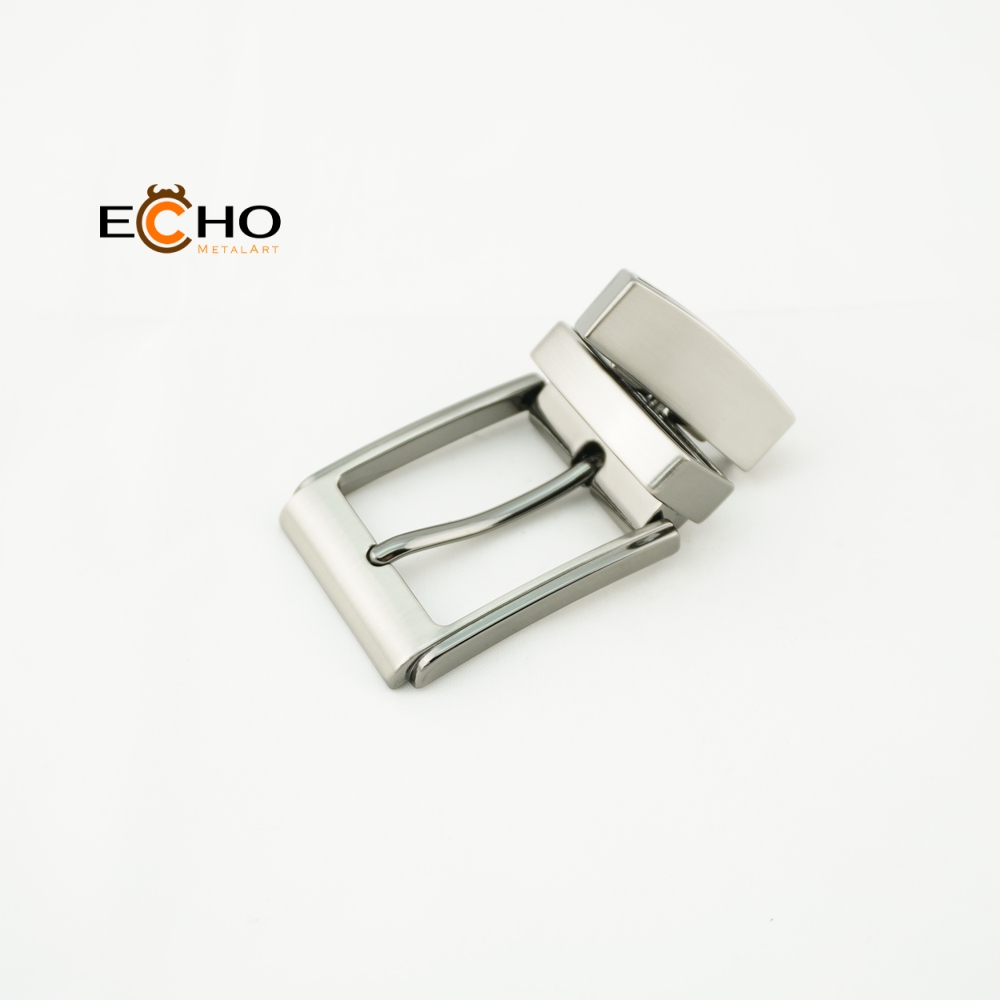 Twistable pin buckle for mens' business belt