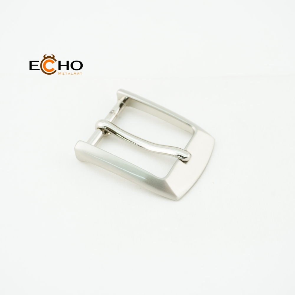 25mm Shiny Nickel Curved Rectangular Metal Pin Buckle for Ladies Belts