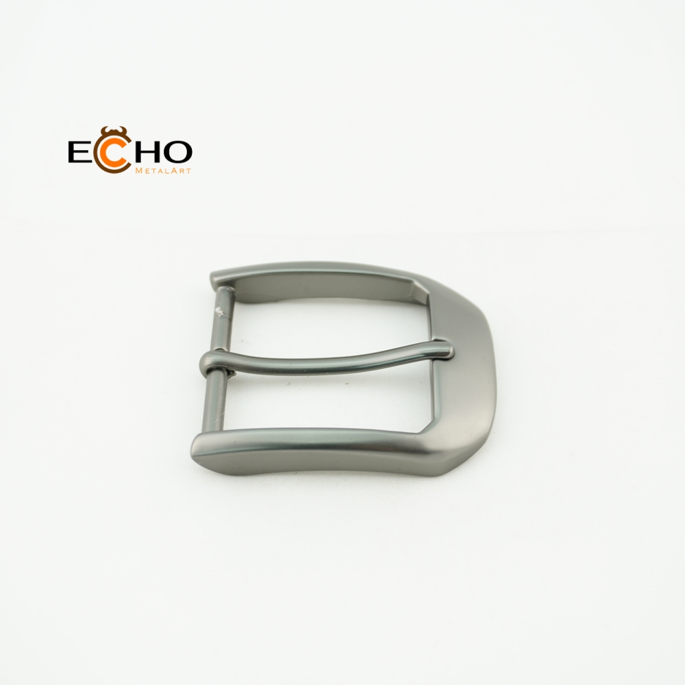 35mm Brushed and Polished Nickel Rounded Square Metal Pin Buckle for Belts