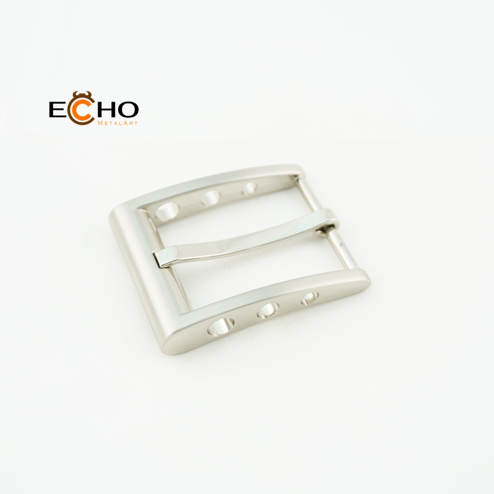 35mm customized pin buckle nickel brushed