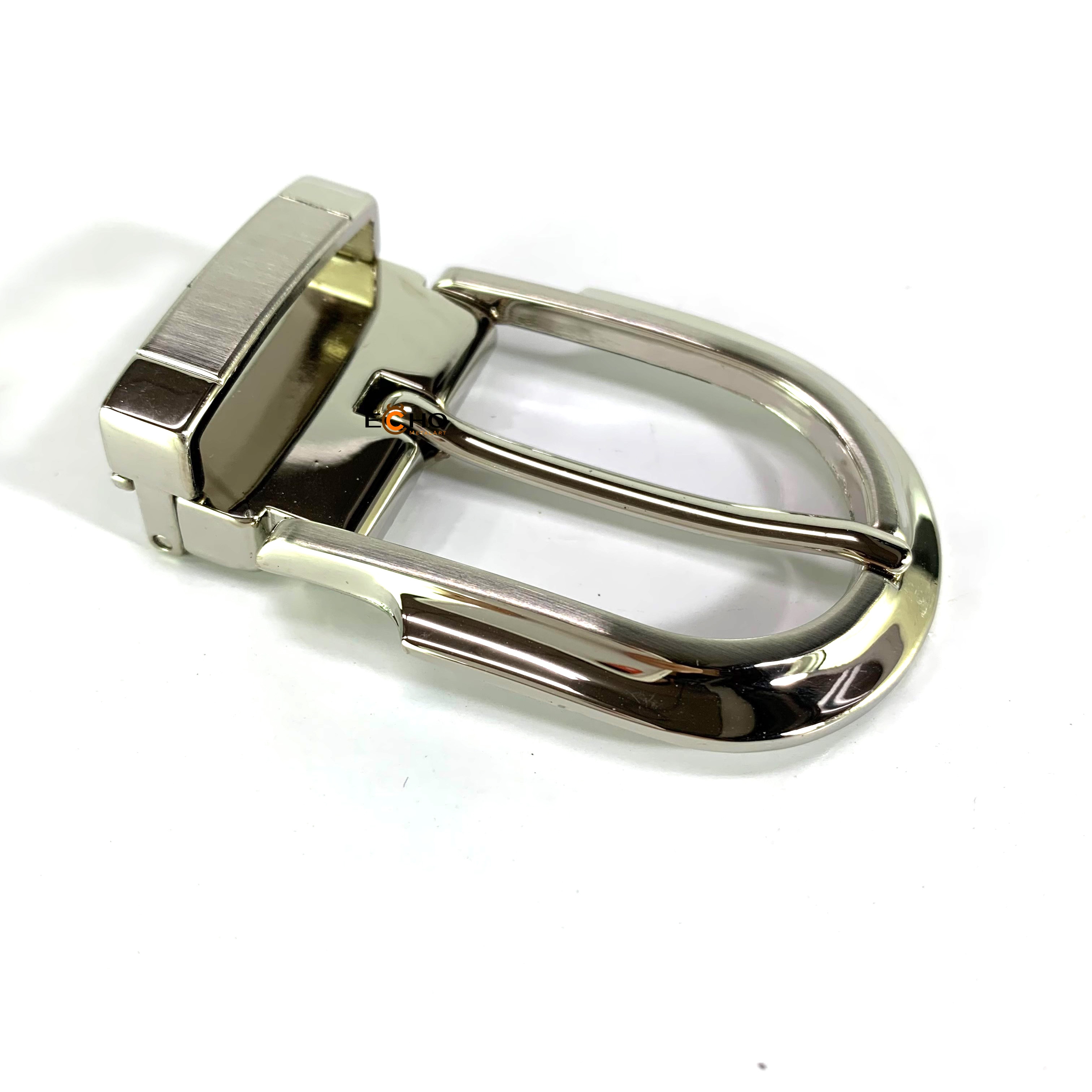 30mm Silver Layered Casual Pin Buckle with Custom Logo Option