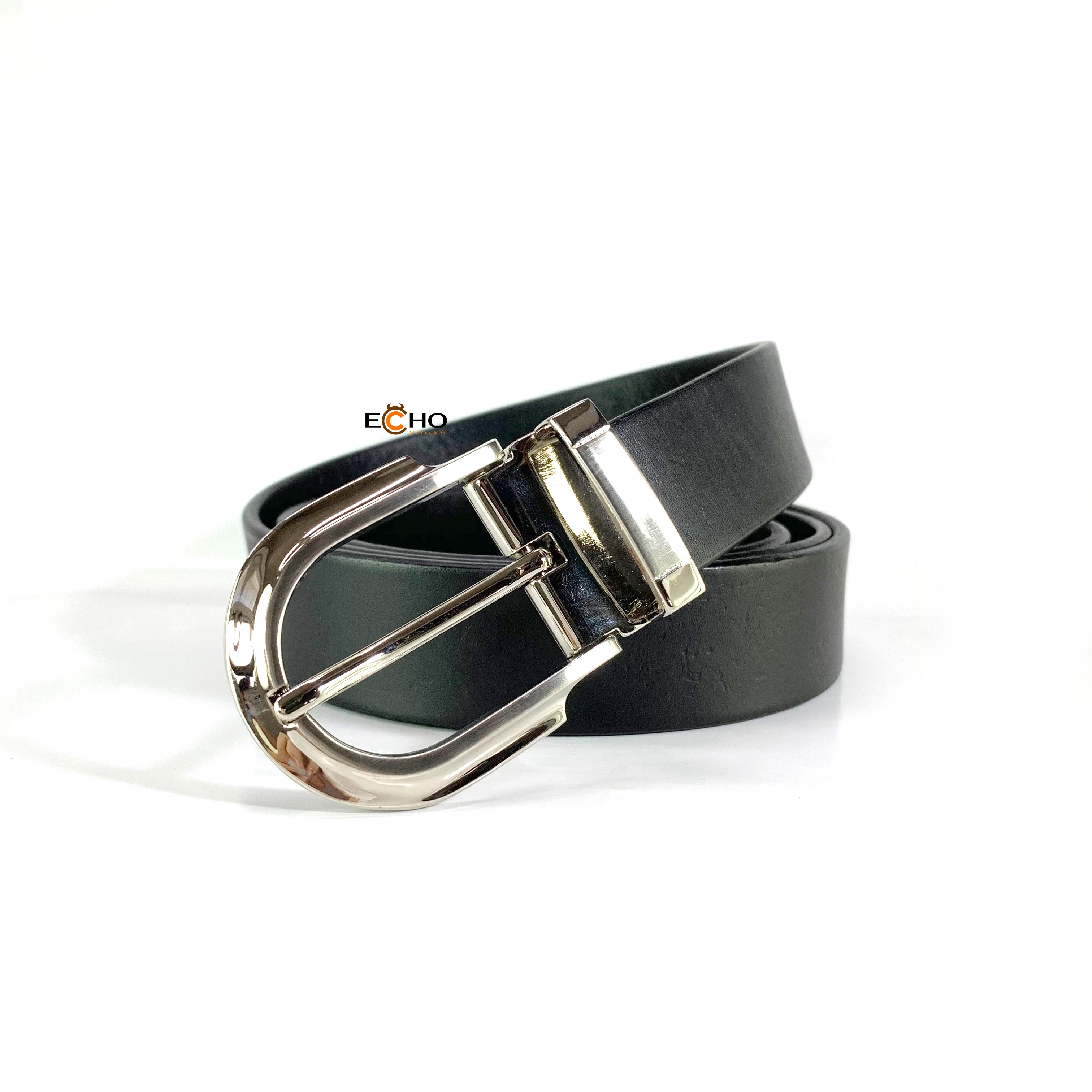 30mm Silver Layered Casual Pin Buckle with Custom Logo Option