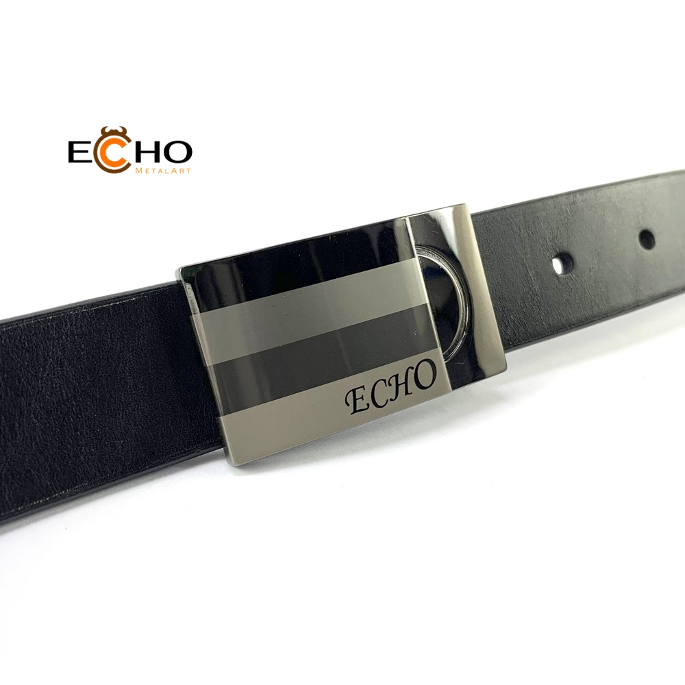 35mm Laser Engraved Plate Belt Buckle – Custom Logo Highlight Design