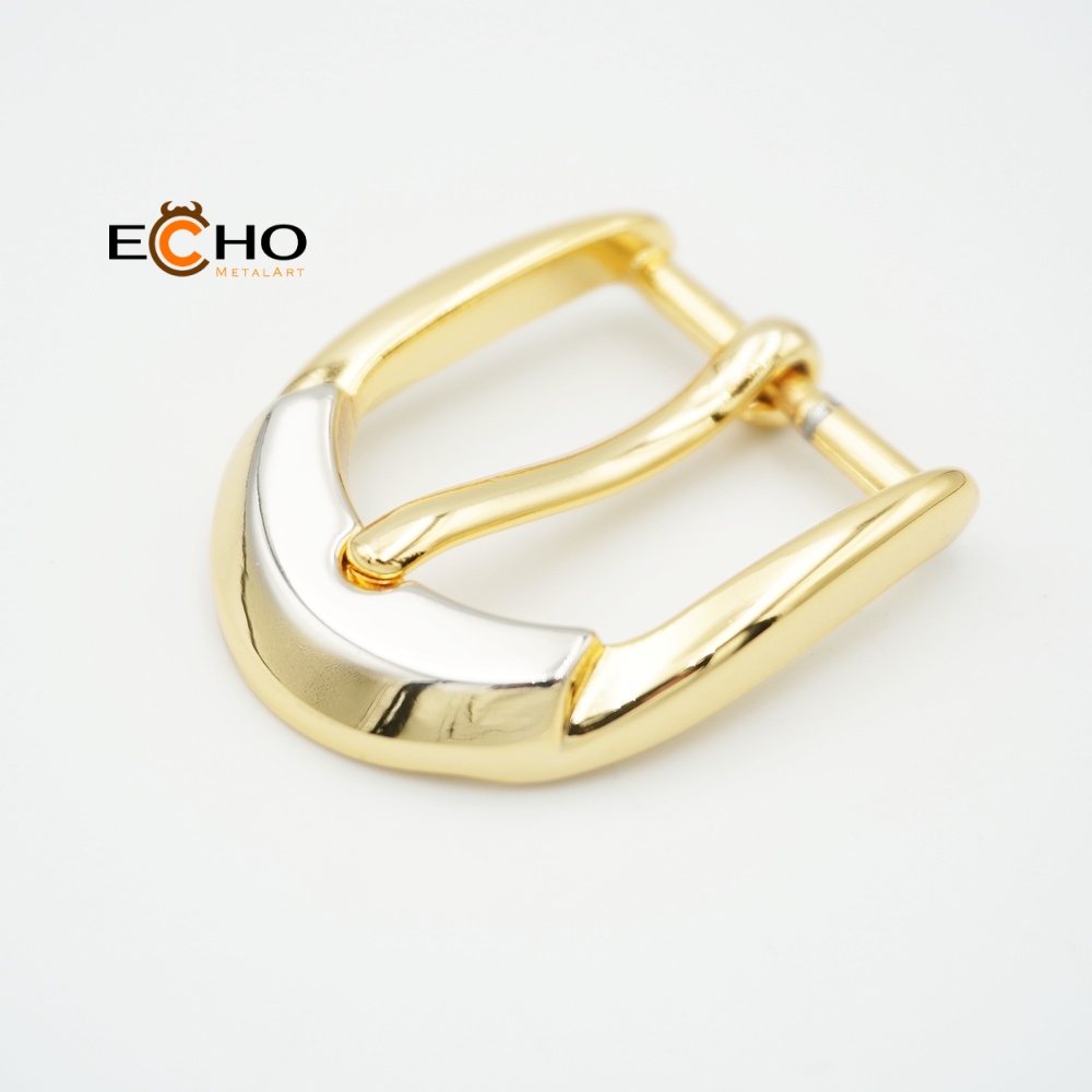 GOLD-NICKEL TWO-TONE POLISHED BELT BUCKLE – NGP+A