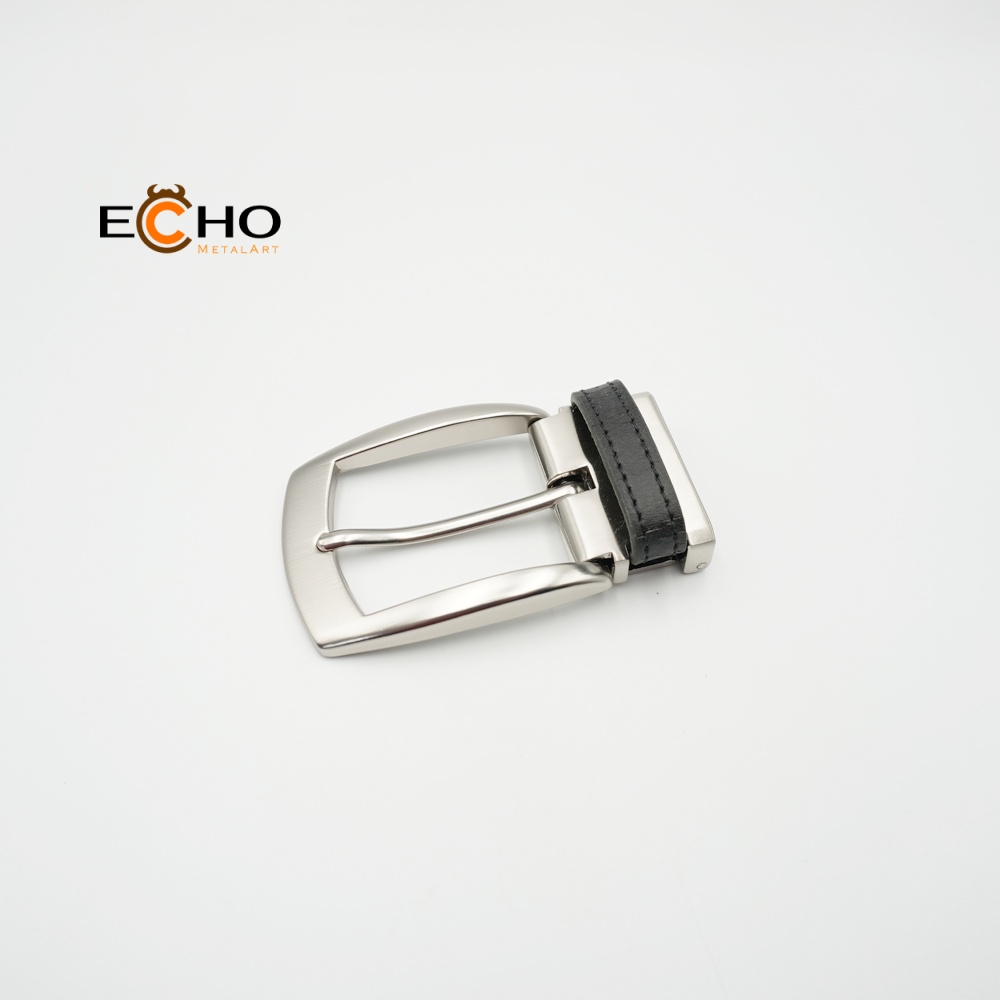 35MM Slim Belt Buckle Back Clip with Leather Loop
