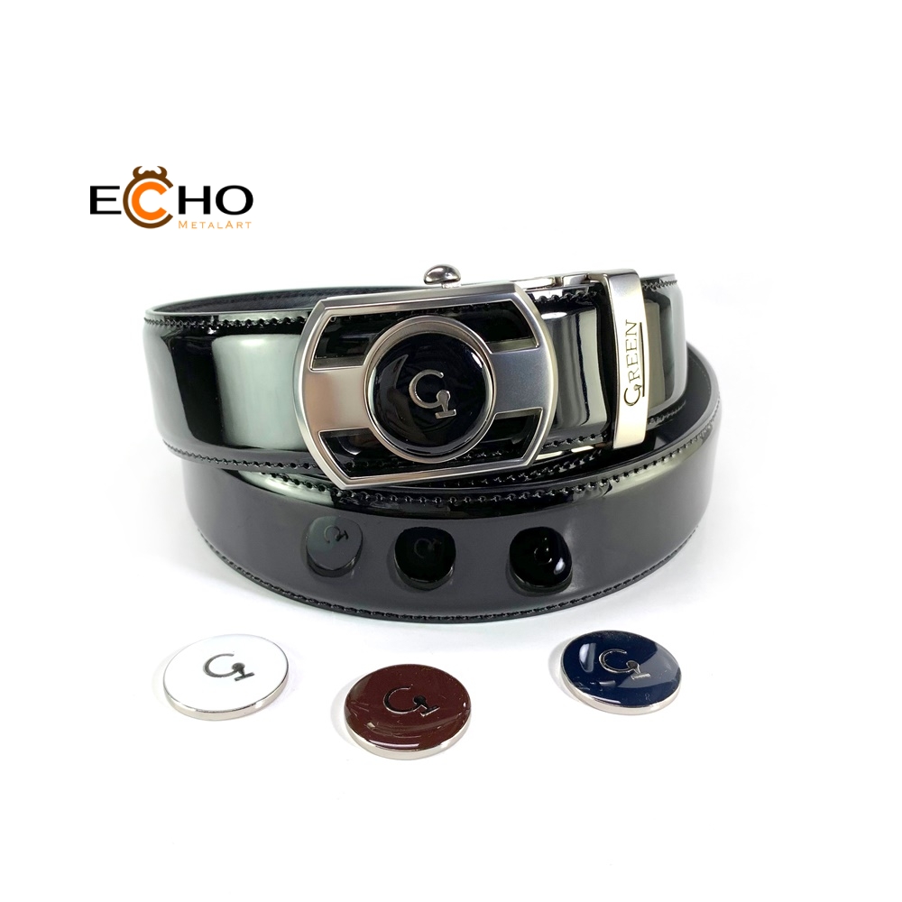 Automatic Alloy Buckle Male Belt Leather Golf Belt - P35-60045